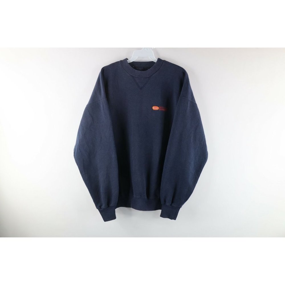 Vintage 90s Mens XL Faded Heavyweight Tyson Beef & Pork Division Sweatshirt USA